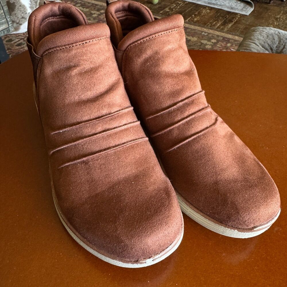 Ryka Niah Brown Ankle Boots Bananabred Women's Booties Size 8M